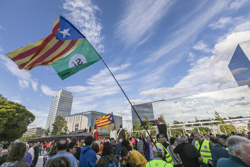 Manifestació de dissabte a la tarda a favor de l'1-O a Sabadell 